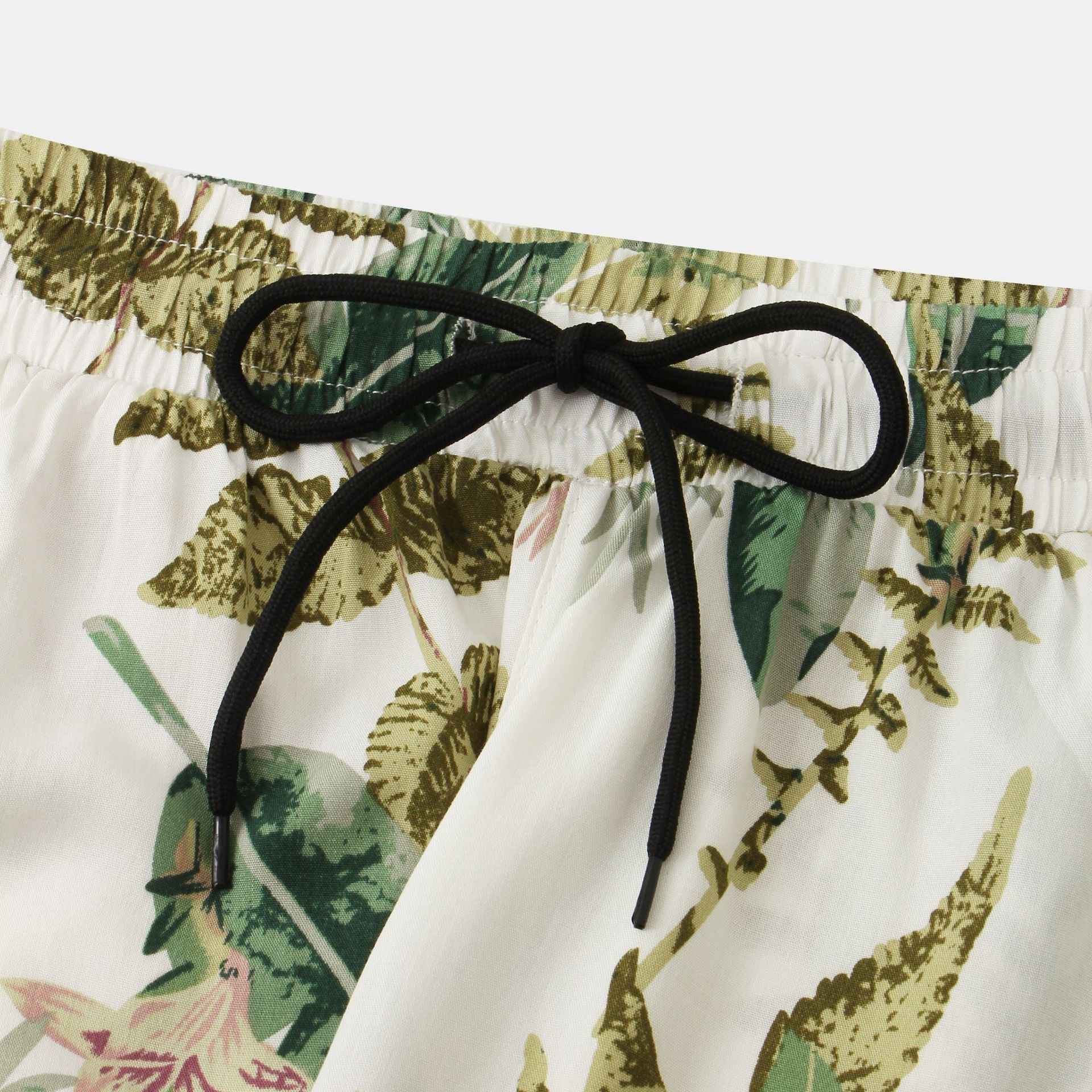 Men’s Tropical Print Shirt & Shorts Set