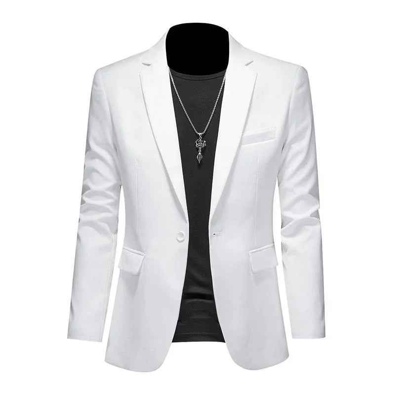 Men’s Solid Color Casual Blazer