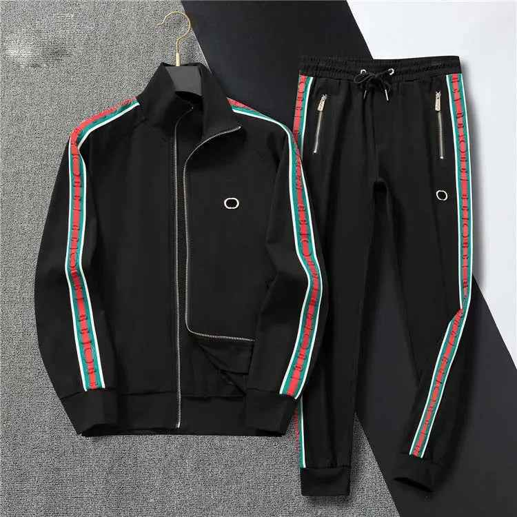Men’s Color Block Sports Tracksuit Set