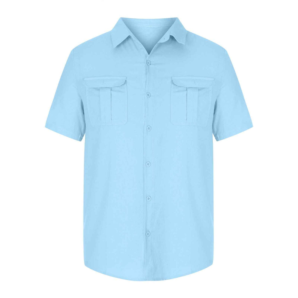 Men’s Classic Short Sleeve Button-Up Shirt