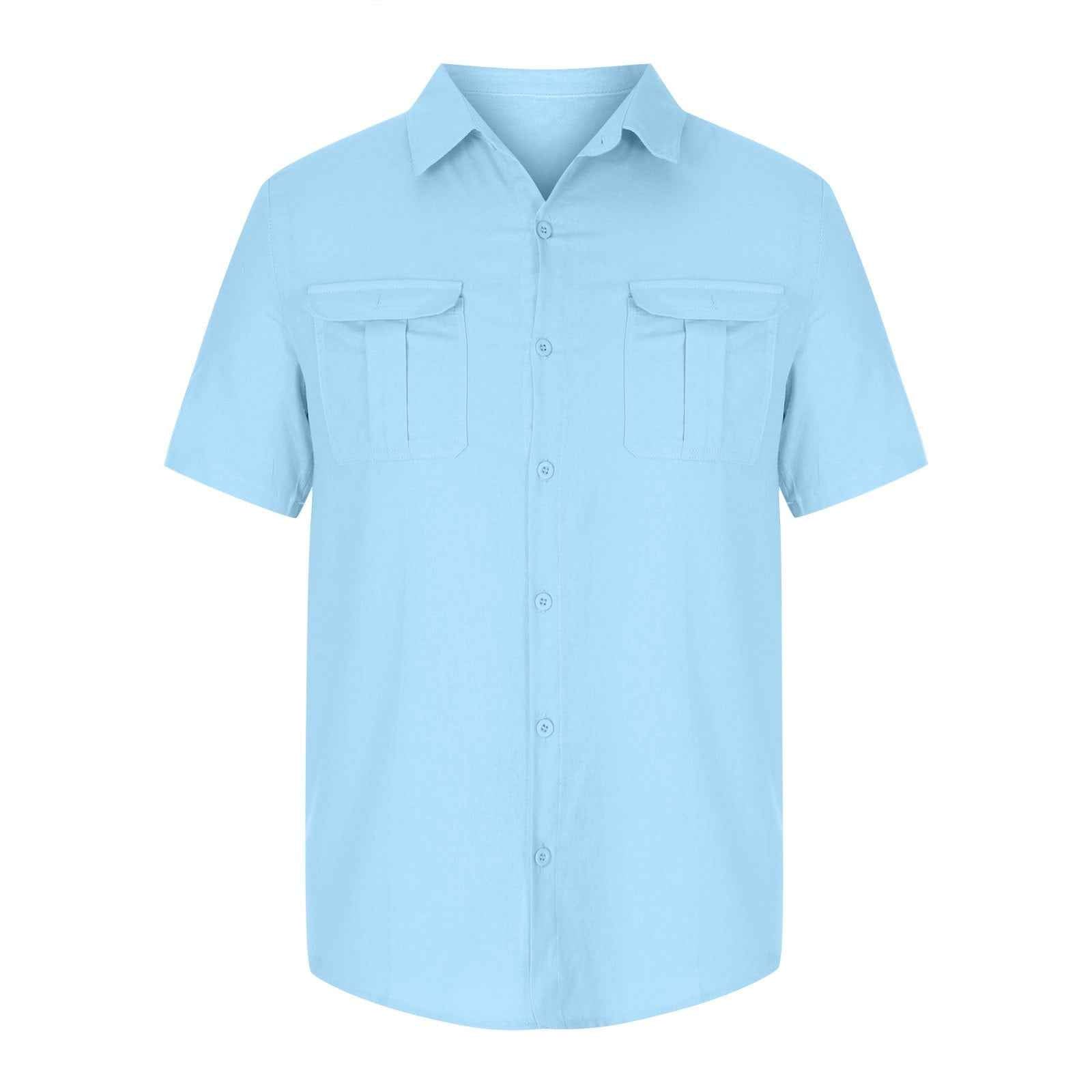 Men’s Classic Short Sleeve Button-Up Shirt