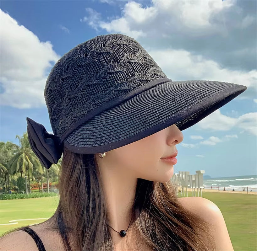 Women's Wide Brim Straw Sun Hat