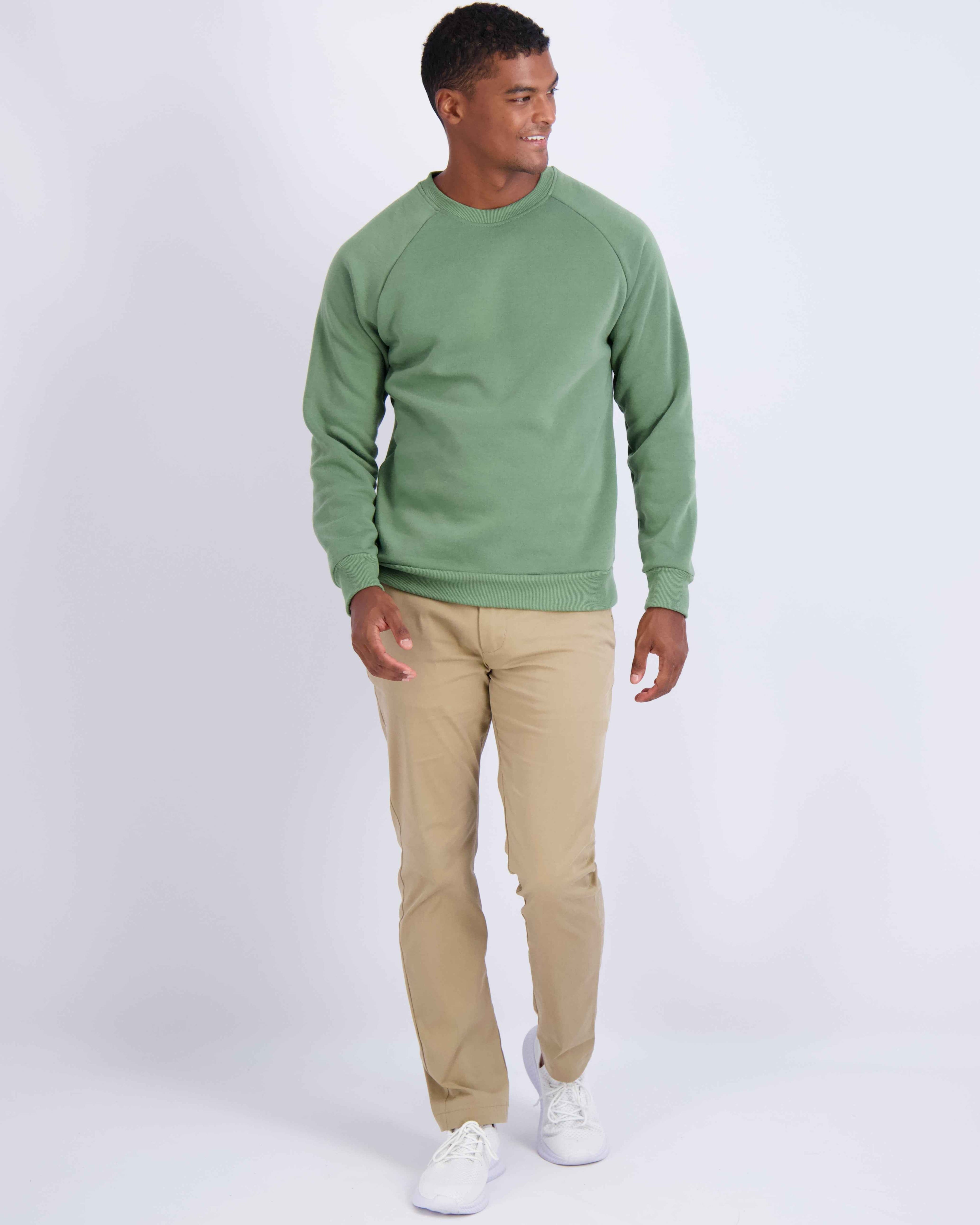 Men’s Plush Fleece Crewneck Sweatshirt