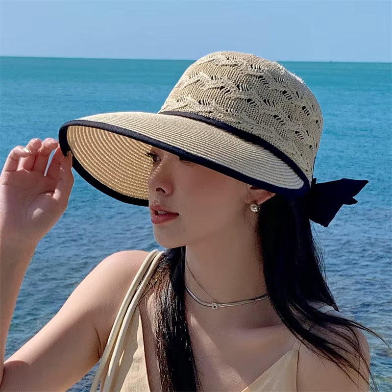 Women's Wide Brim Straw Sun Hat