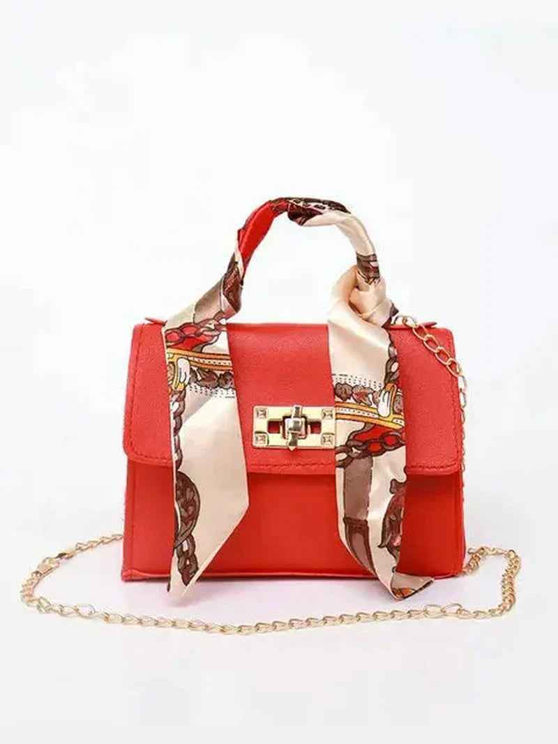 Women’s Crossbody Handbag Faux Leather Chain Strap Spring Shoulder Bag