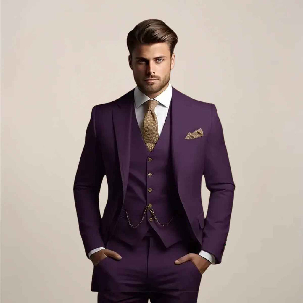 Karl Three-Piece Slim-Fit Suit