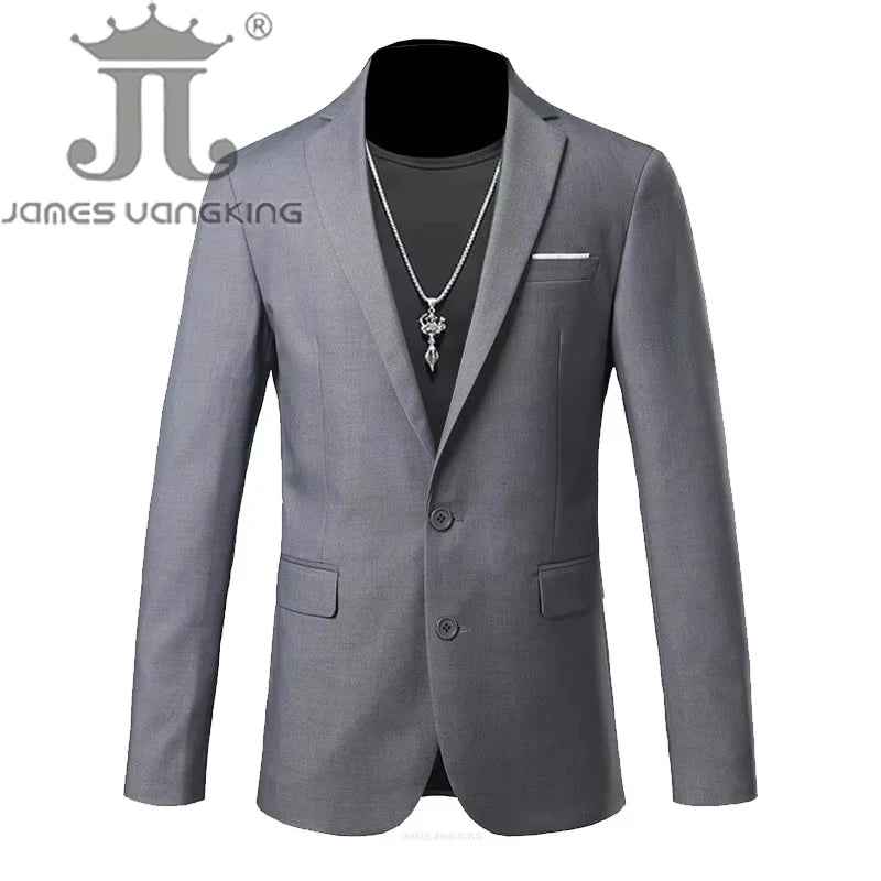 Men’s Solid Color Casual Blazer