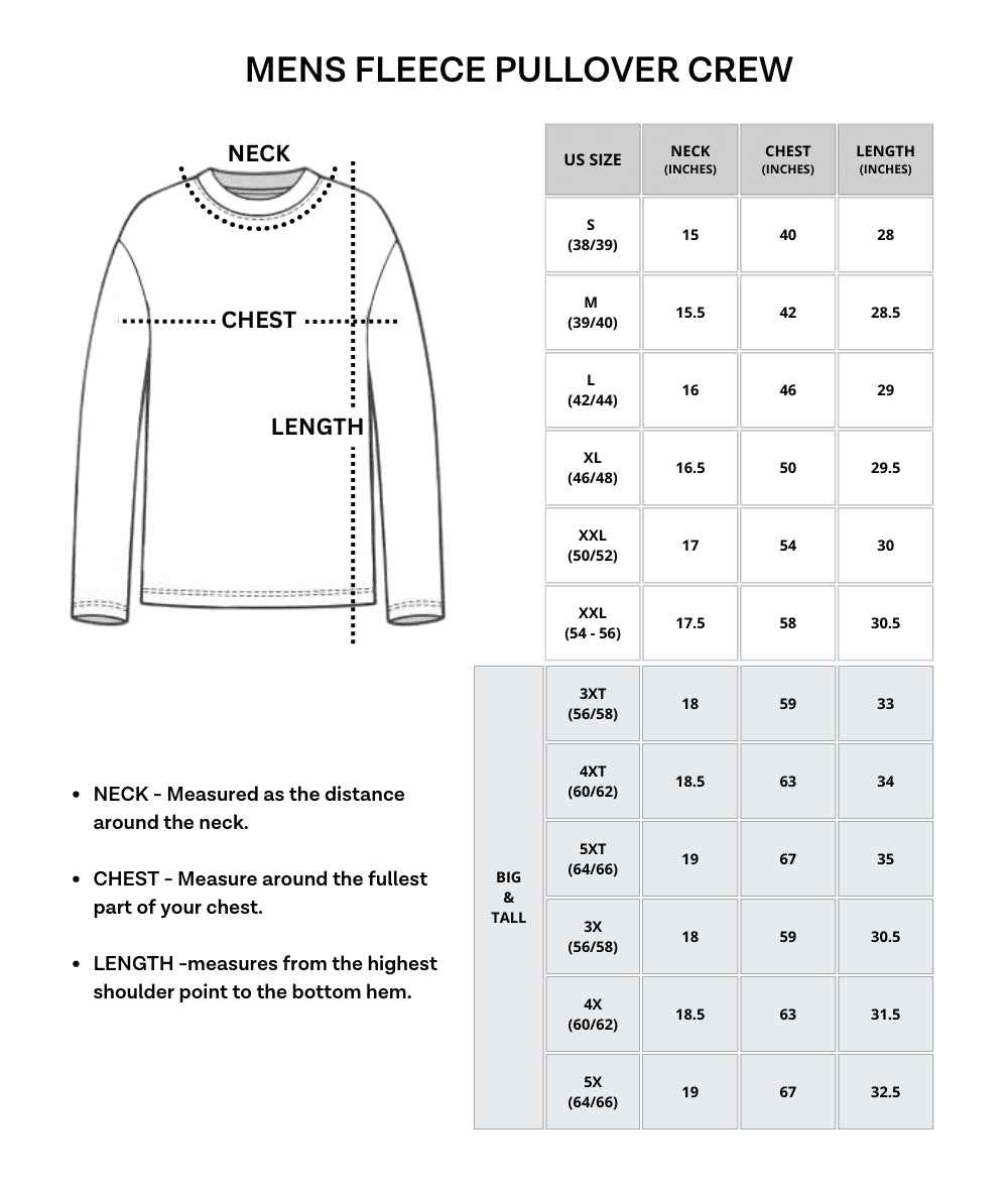 Men’s Plush Fleece Crewneck Sweatshirt