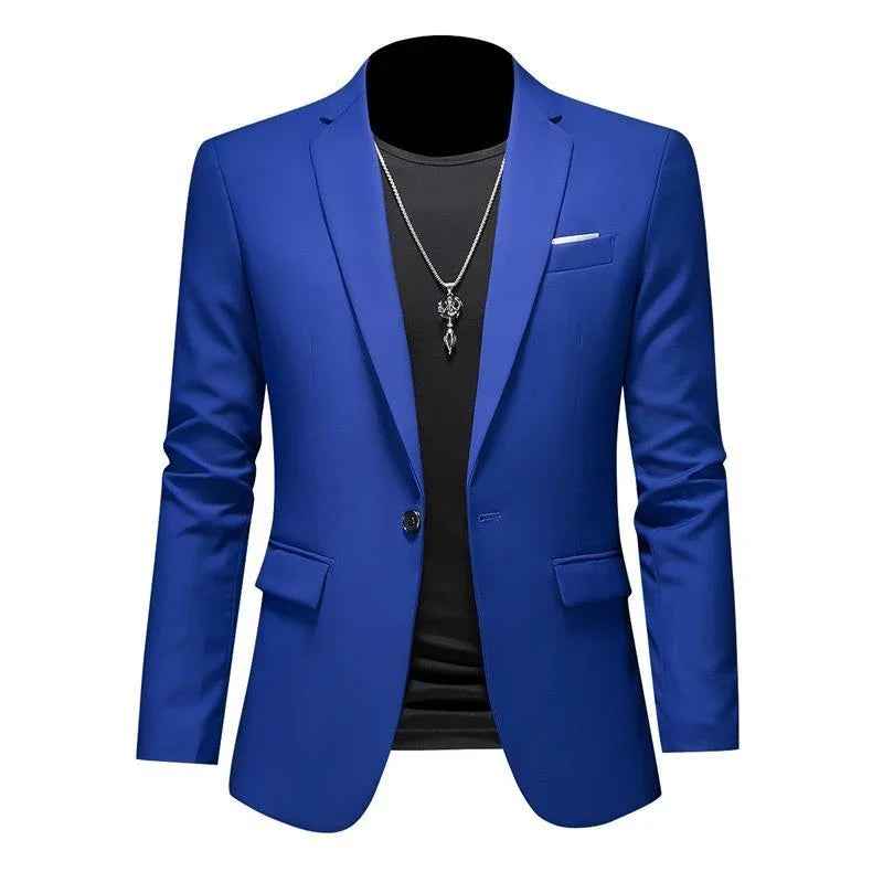 Men’s Solid Color Casual Blazer