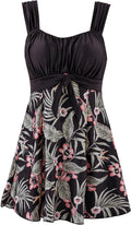 Women's Plus Size Tummy Control Swim Dress