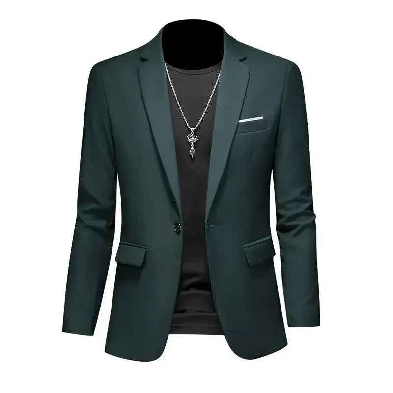 Men’s Solid Color Casual Blazer