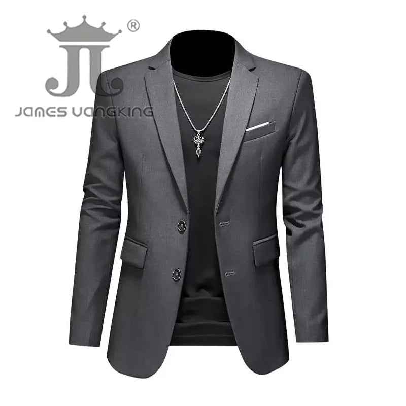 Men’s Solid Color Casual Blazer