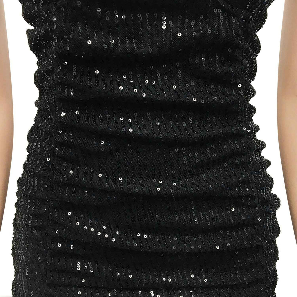 Women’s Sequin Ruched Midi Dress