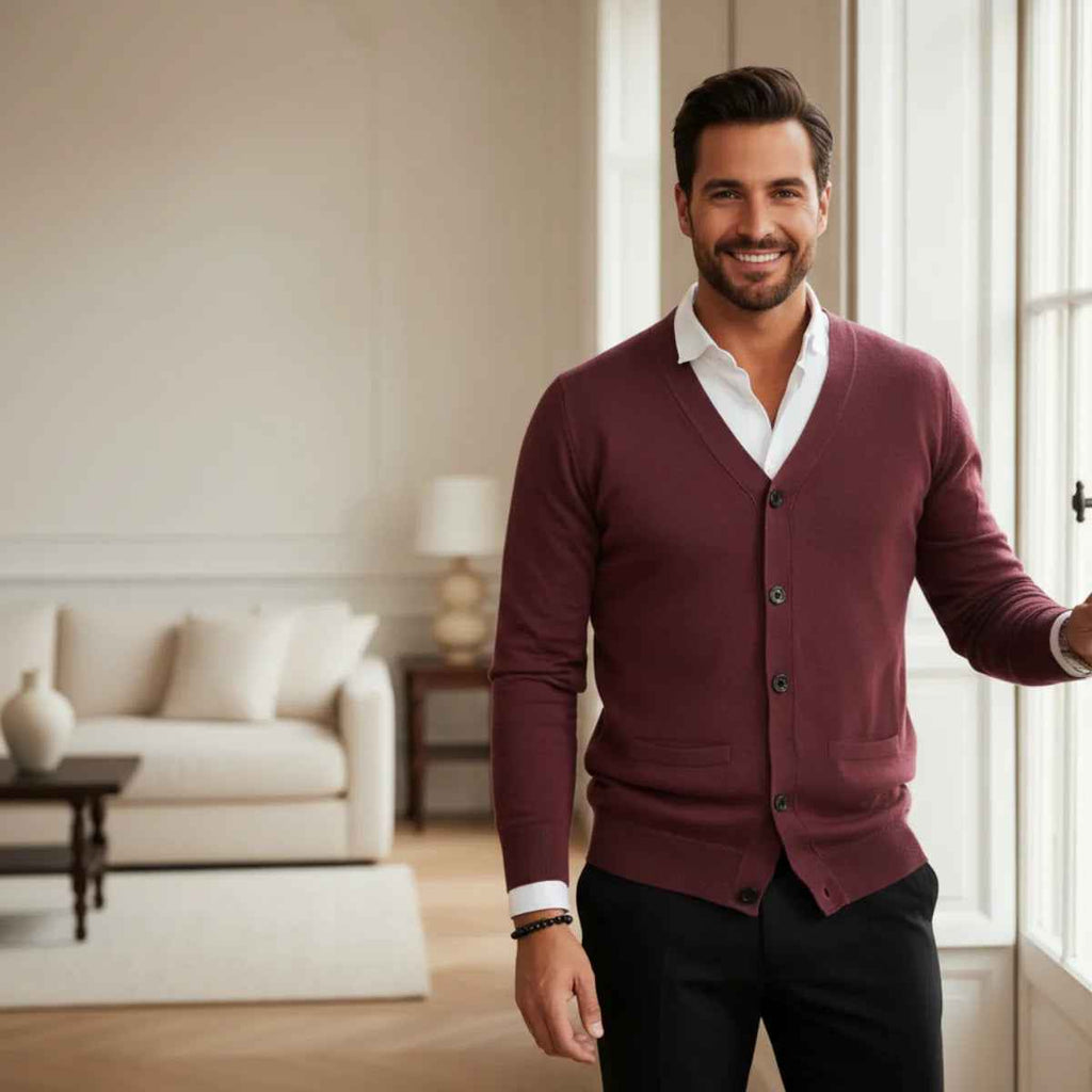 Men’s Merino Wool Cardigan