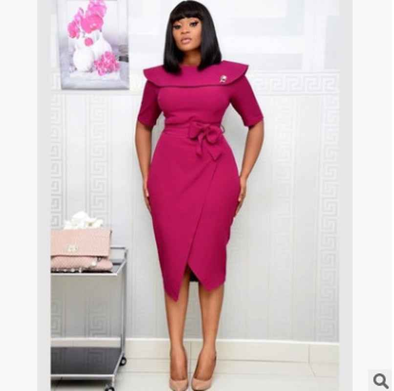 African One Shoulder Plus Size Dress