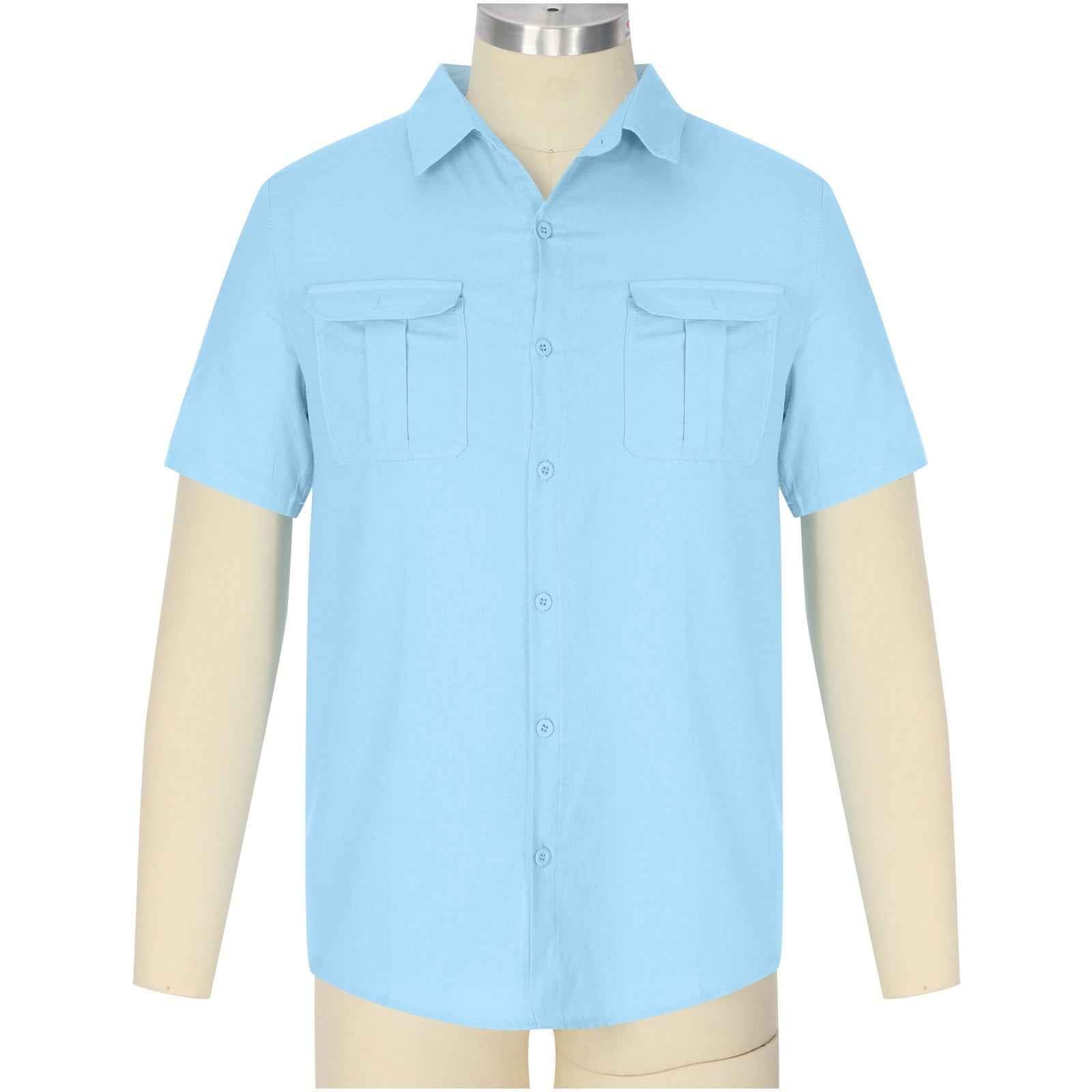 Men’s Classic Short Sleeve Button-Up Shirt