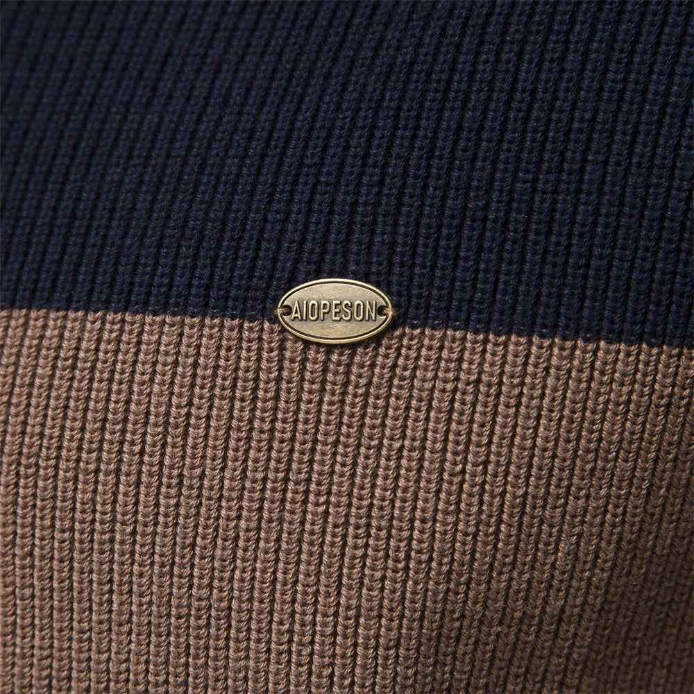 Men’s Color Block Full-Zip Knit Cardigan