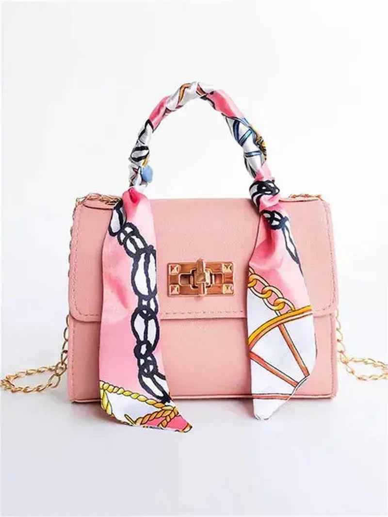 Women’s Crossbody Handbag Faux Leather Chain Strap Spring Shoulder Bag
