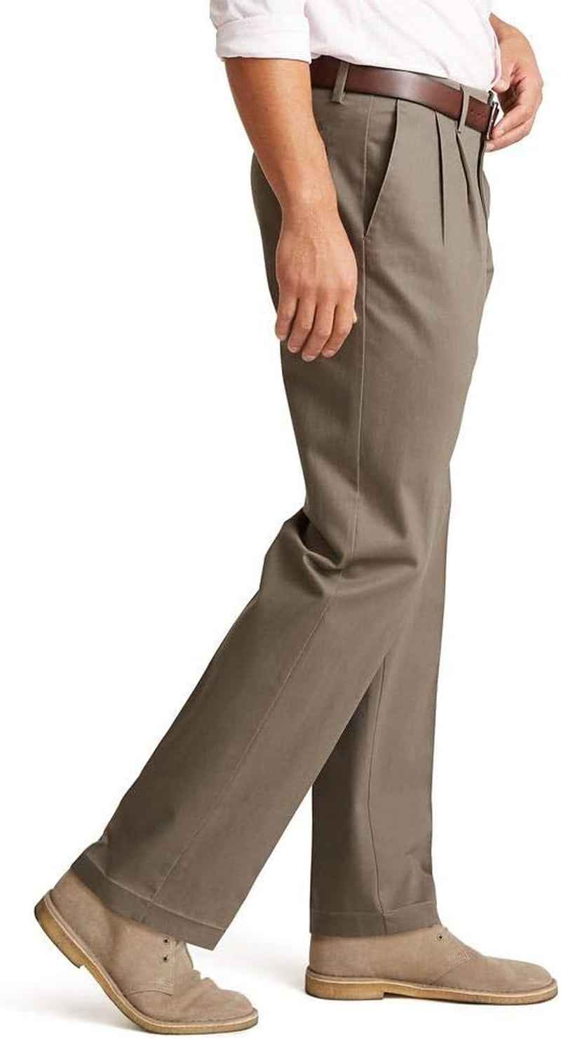 Men’s Classic Stretch Pleated Trousers