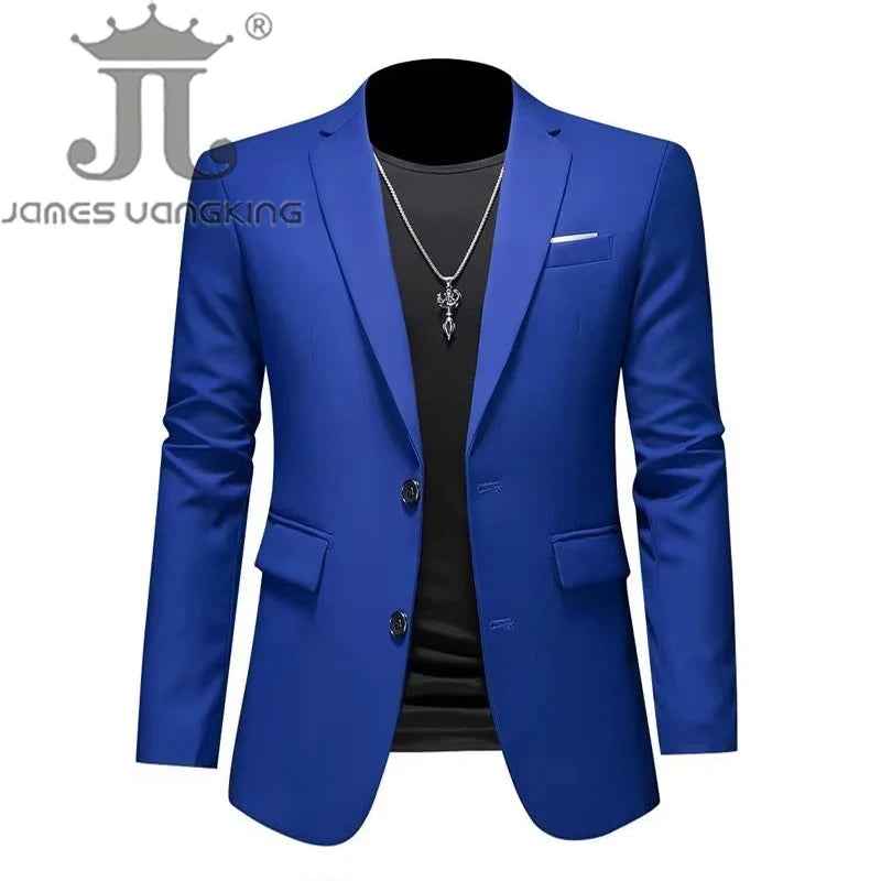 Men’s Solid Color Casual Blazer