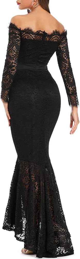 Luna Lace Mermaid Maxi Dress