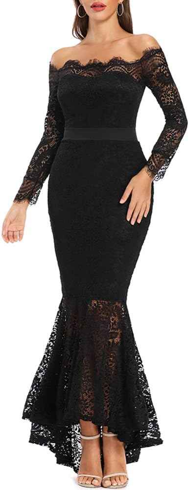 Luna Lace Mermaid Maxi Dress