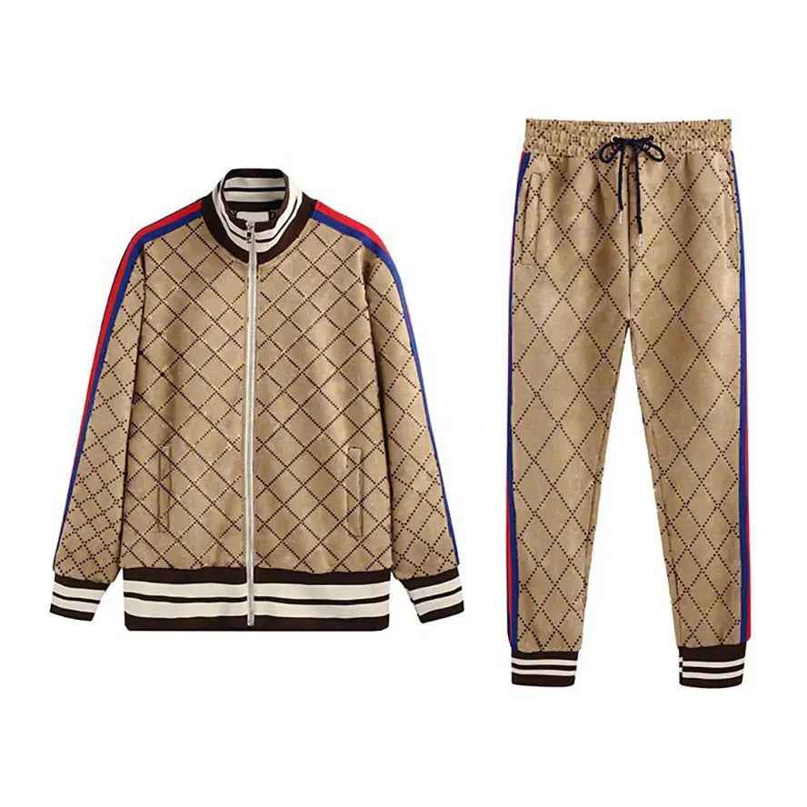 Men’s Color Block Sports Tracksuit Set