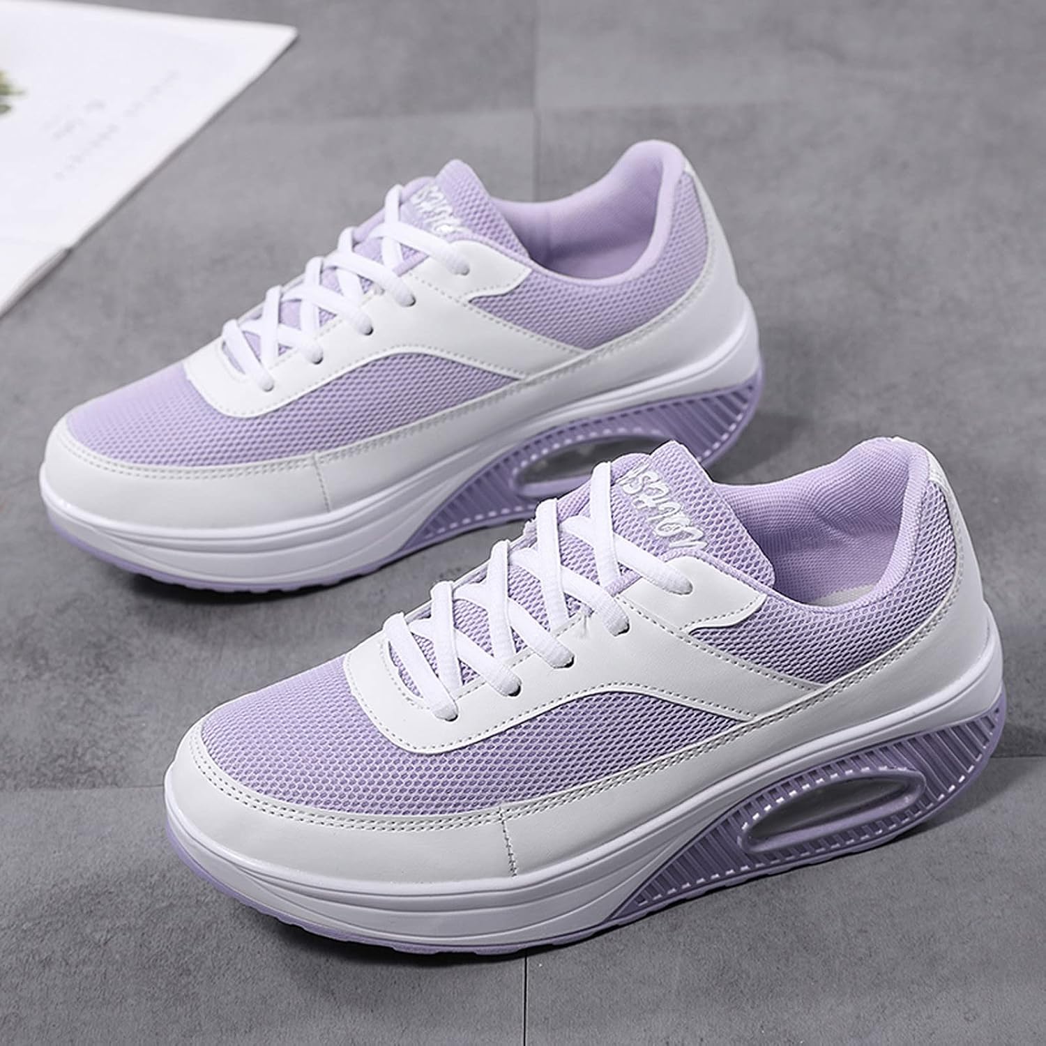 Women's Air Cushion Platform Walking Sneakers