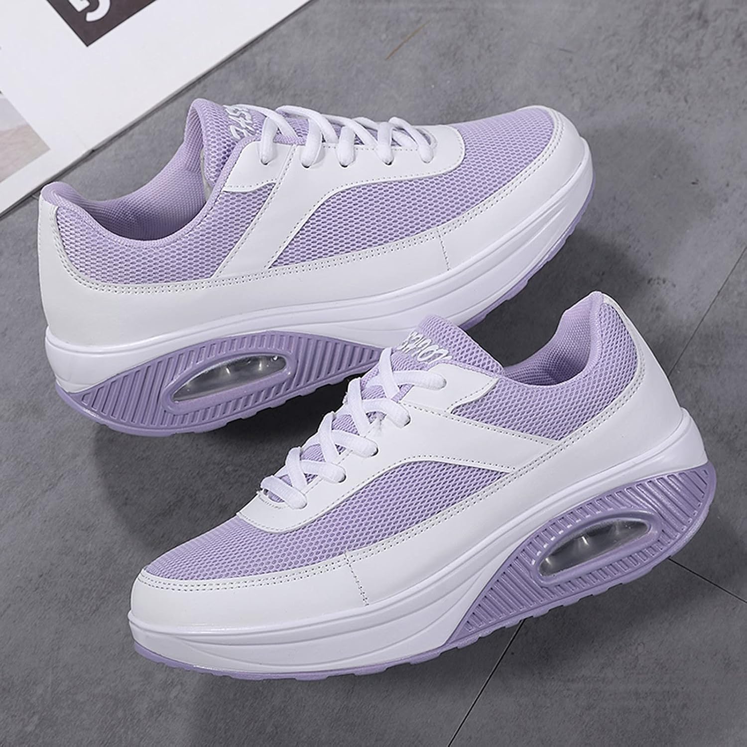 Women's Air Cushion Platform Walking Sneakers
