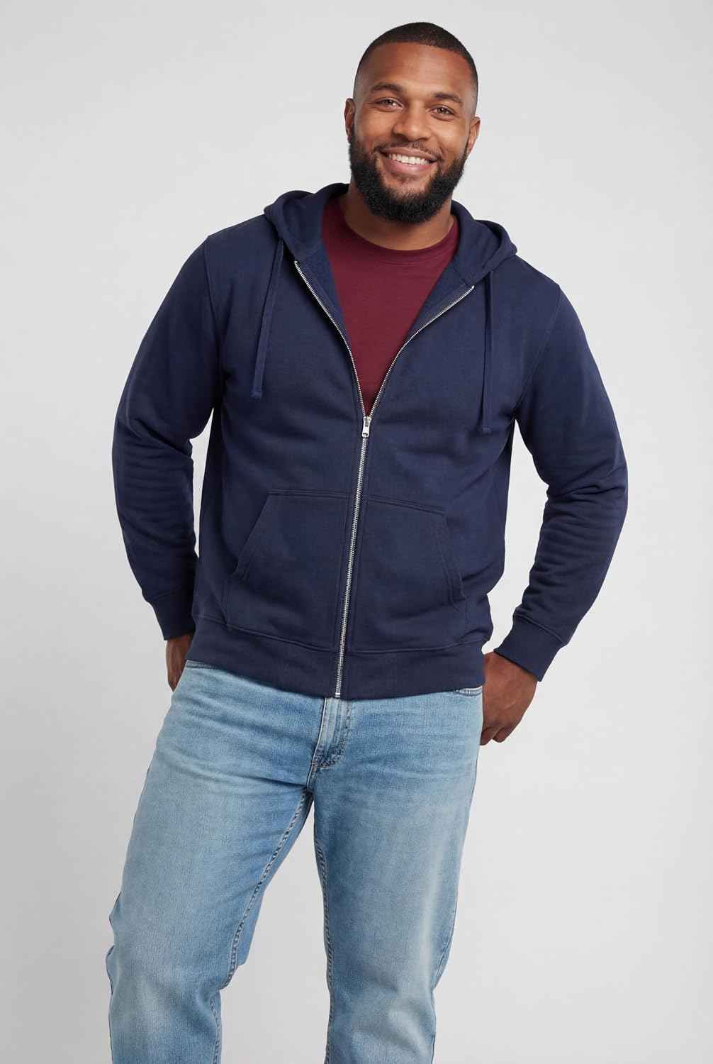 Men’s Fleece Zip-Up Hoodie Jacket