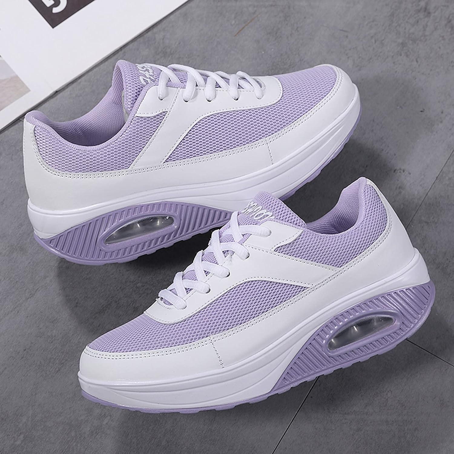 Women's Air Cushion Platform Walking Sneakers