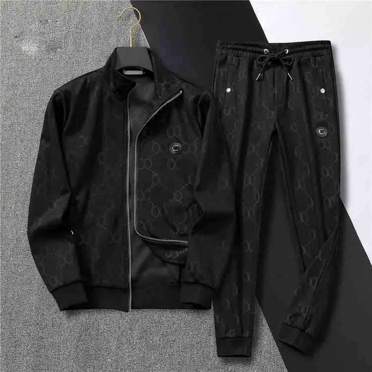 Men’s Color Block Sports Tracksuit Set