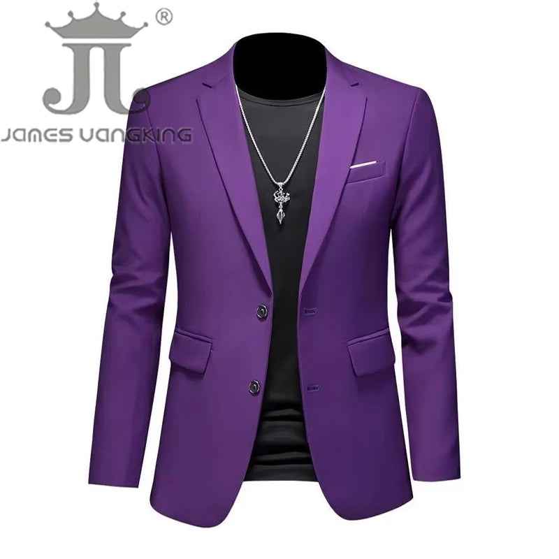 Men’s Solid Color Casual Blazer