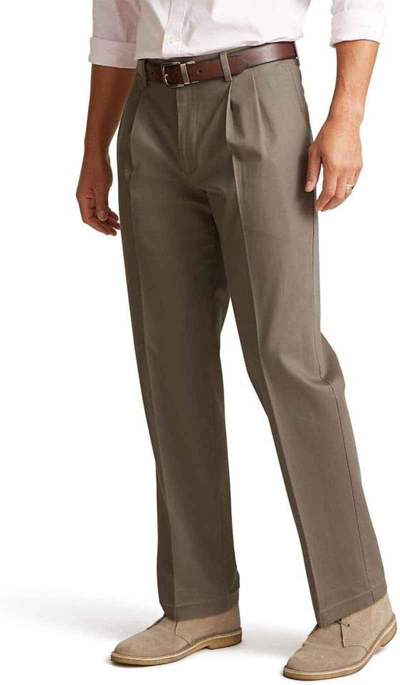 Men’s Classic Stretch Pleated Trousers