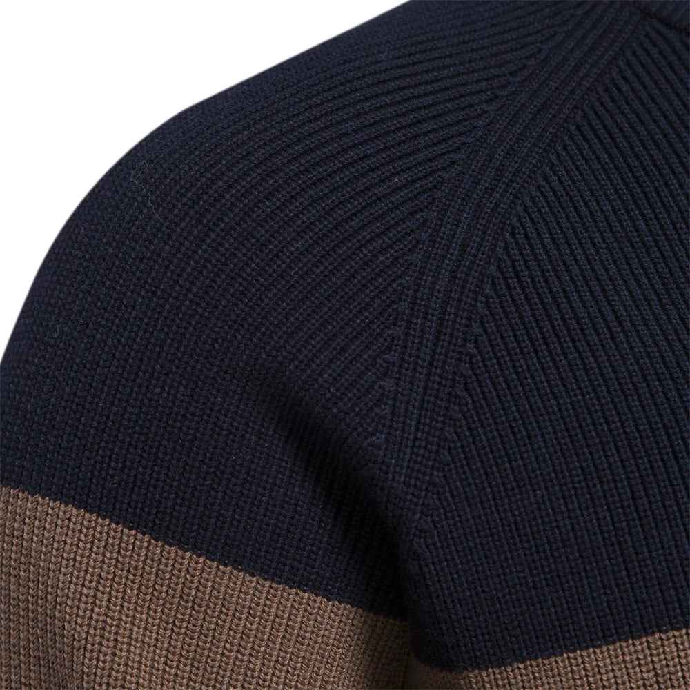 Men’s Color Block Full-Zip Knit Cardigan