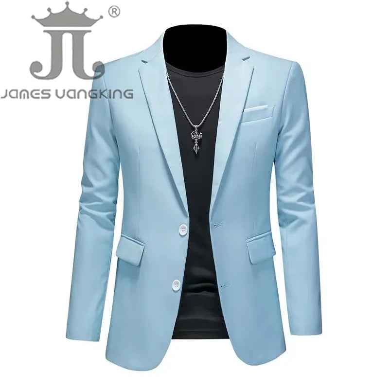 Men’s Solid Color Casual Blazer