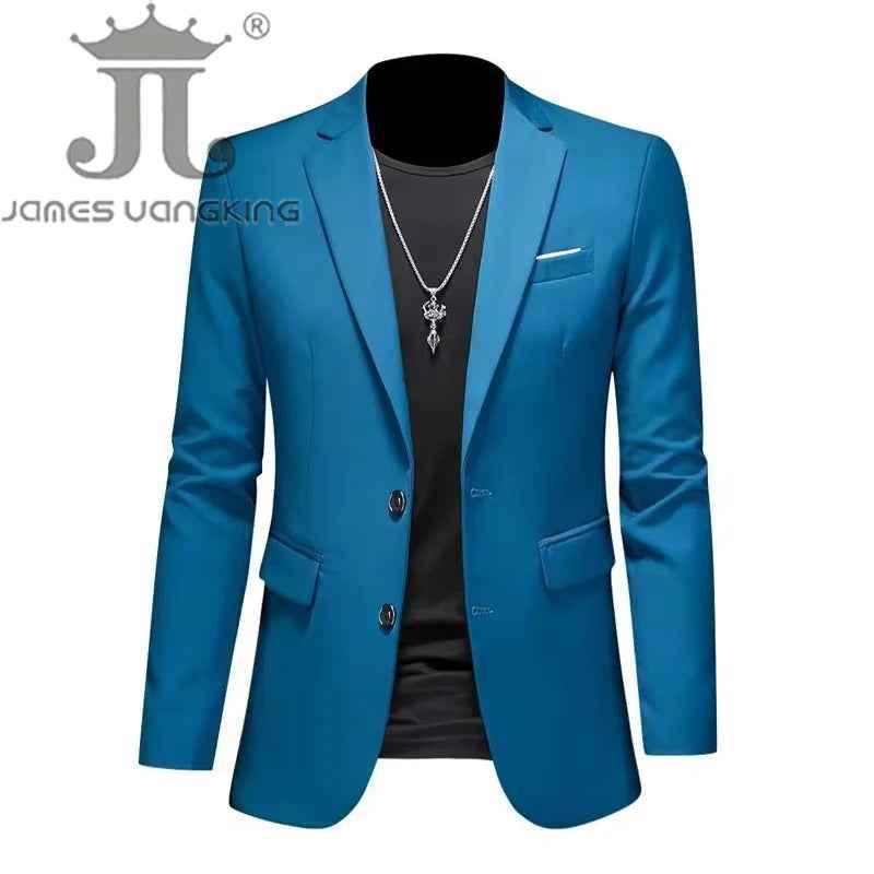 Men’s Solid Color Casual Blazer