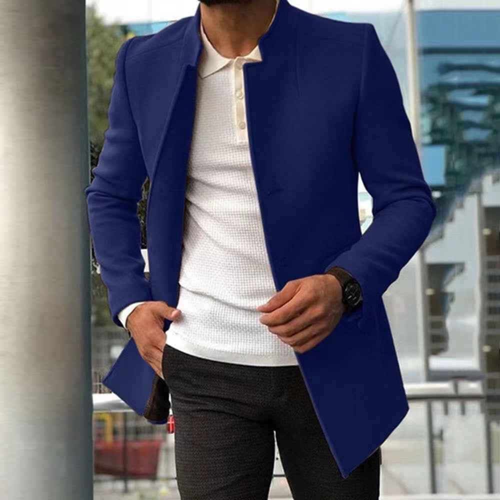 Men’s Slim Fit Longline Blazer Coat