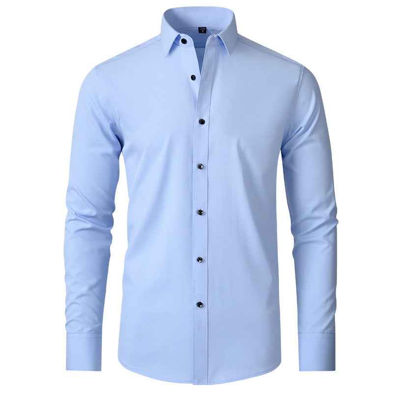 Men’s Slim-Fit Stretch Dress Shirt – Wrinkle Resistant