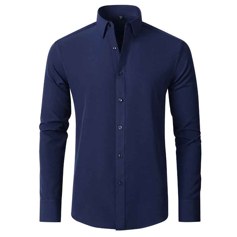 Men’s Slim-Fit Stretch Dress Shirt – Wrinkle Resistant