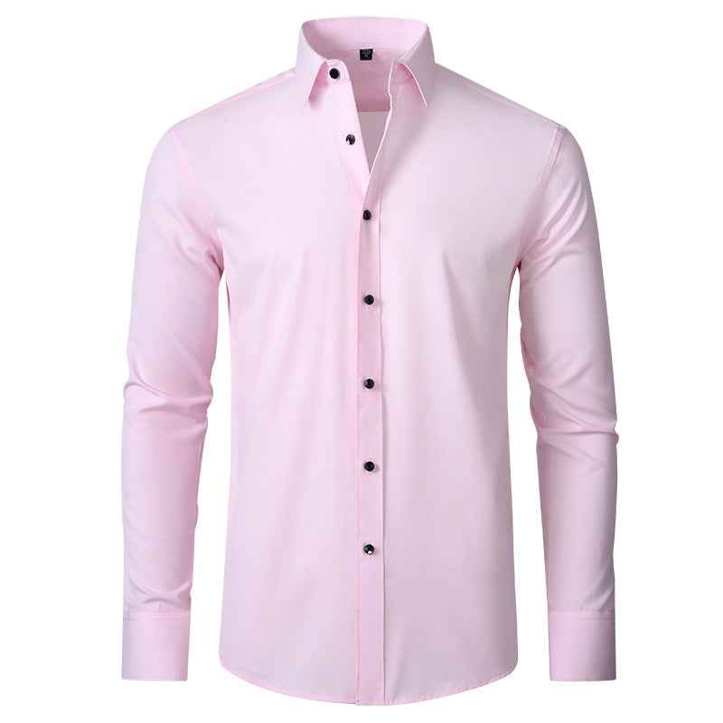 Men’s Slim-Fit Stretch Dress Shirt – Wrinkle Resistant