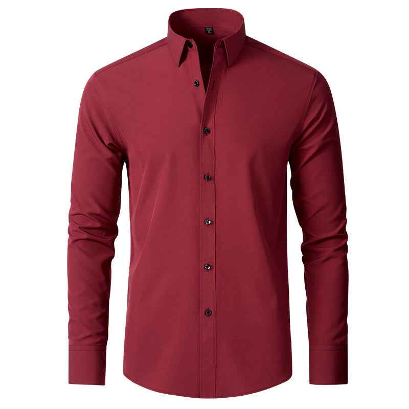 Men’s Slim-Fit Stretch Dress Shirt – Wrinkle Resistant