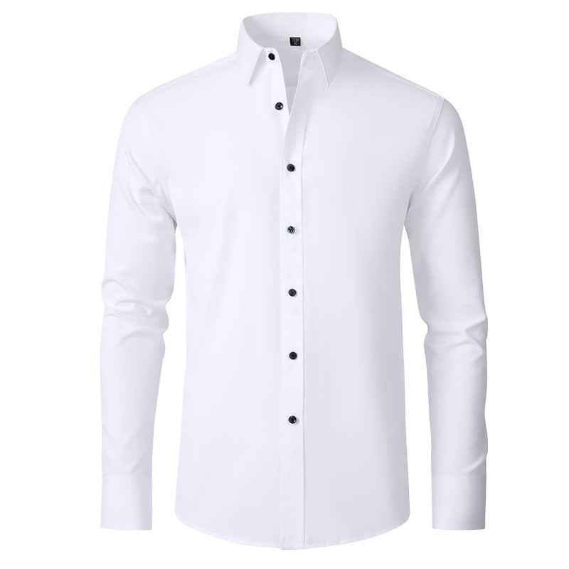 Men’s Slim-Fit Stretch Dress Shirt – Wrinkle Resistant