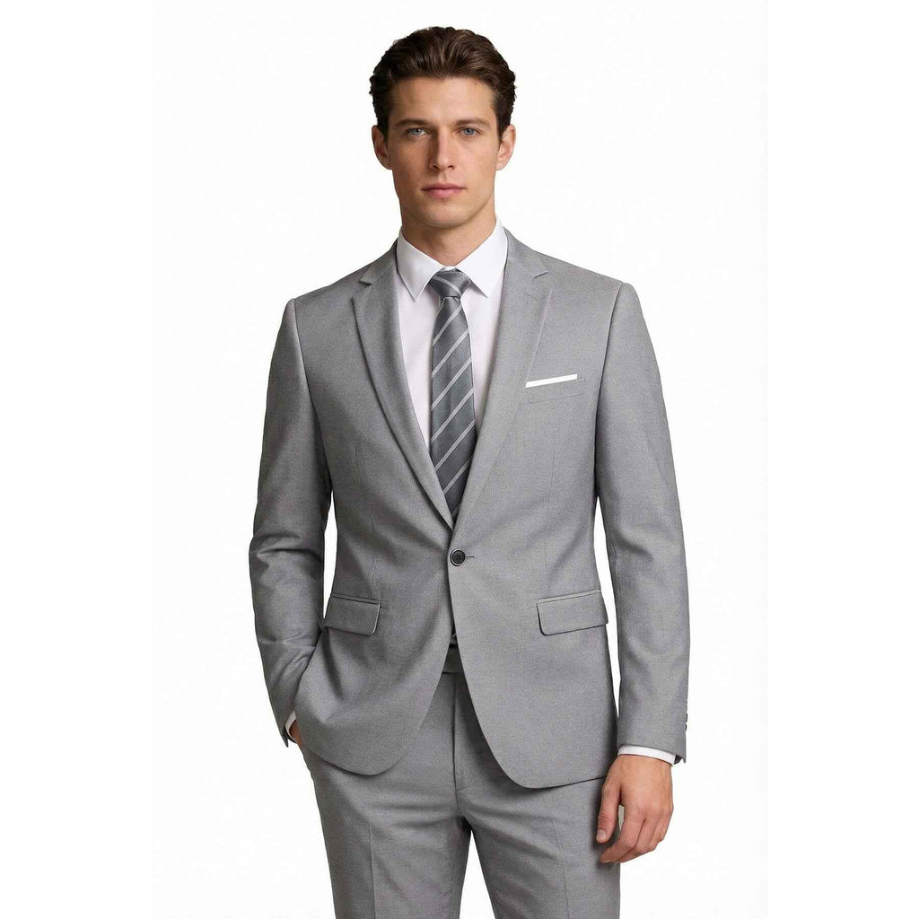Men’s Slim Fit One-Button Suit Blazer