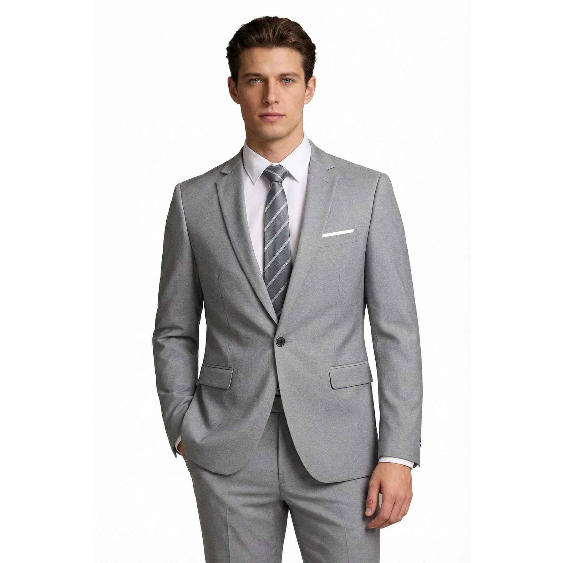 Men’s Slim Fit One-Button Suit Blazer