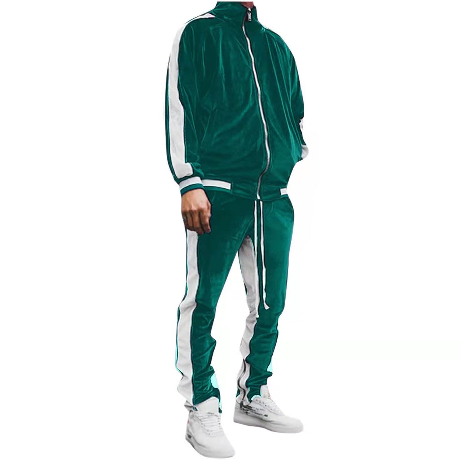 Men's Velvet Tracksuit Set