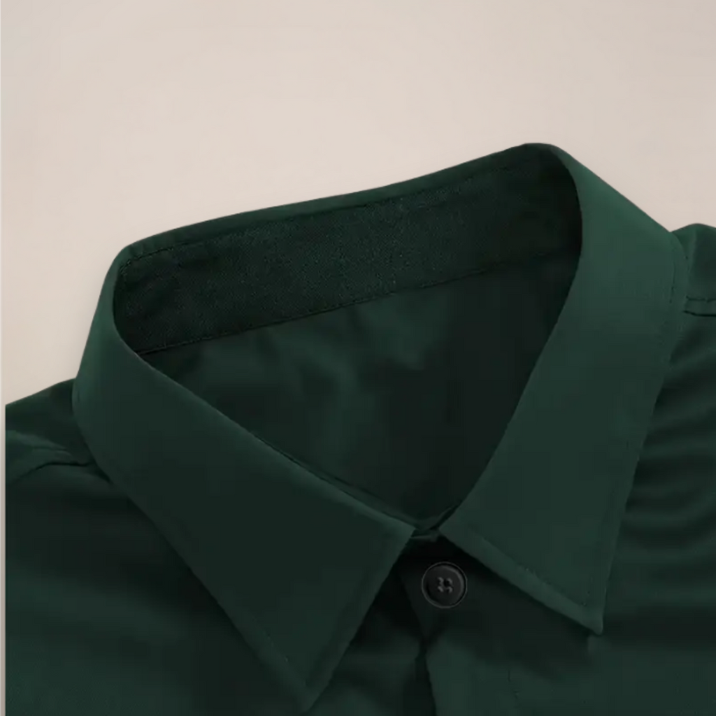  Men’s Slim Fit Satin Dress Shirt