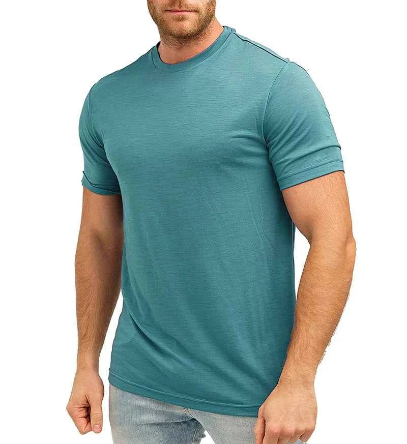 Men’s Merino Wool Crew Neck T-Shirt