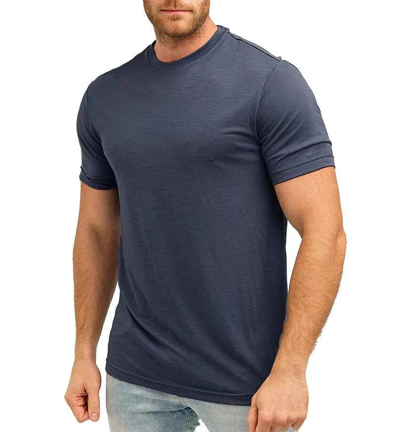 Men’s Merino Wool Crew Neck T-Shirt