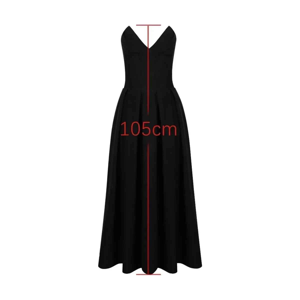 Black Corset Midi Dress